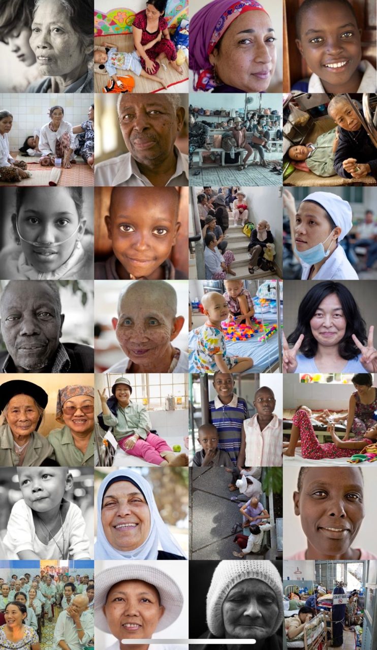 Carolyn Taylor spoke of her work, photographing experiences of cancer around the world, and the disparity in care and resources between high and low income countries