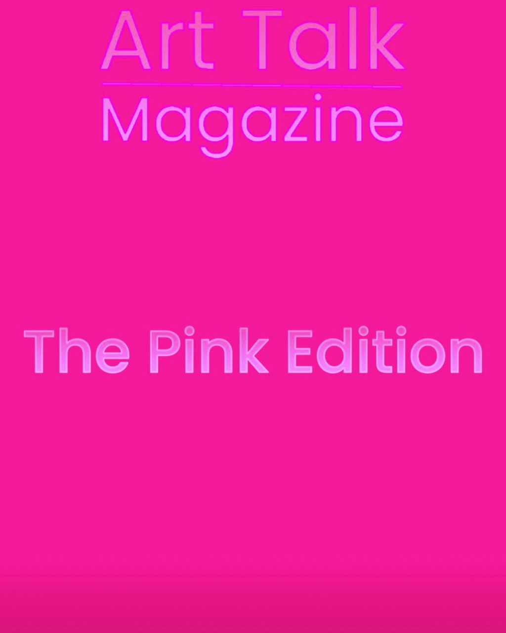 October issue of The Art Talk Magazine – the “Pink Edition” – will support breast cancer research – Carolina Conforti