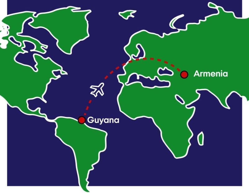 Yesterday we welcomed our little one from South America, Guyana – Pediatric Cancer and Blood Disorders Center of Armenia