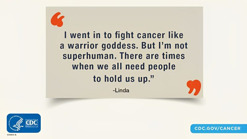 For people who have or have had cancer, it may be difficult to talk to family and friends –  CDC Cancer