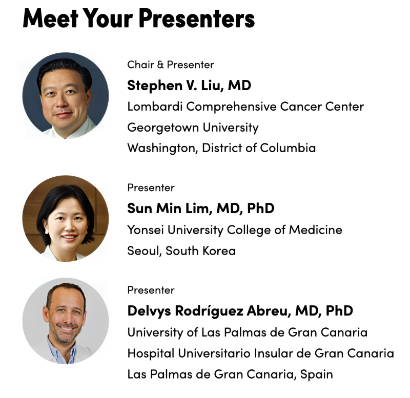 Stephen V Liu: Join me in Singapore (or virtually) for WCLC23 on Saturday, September 9th