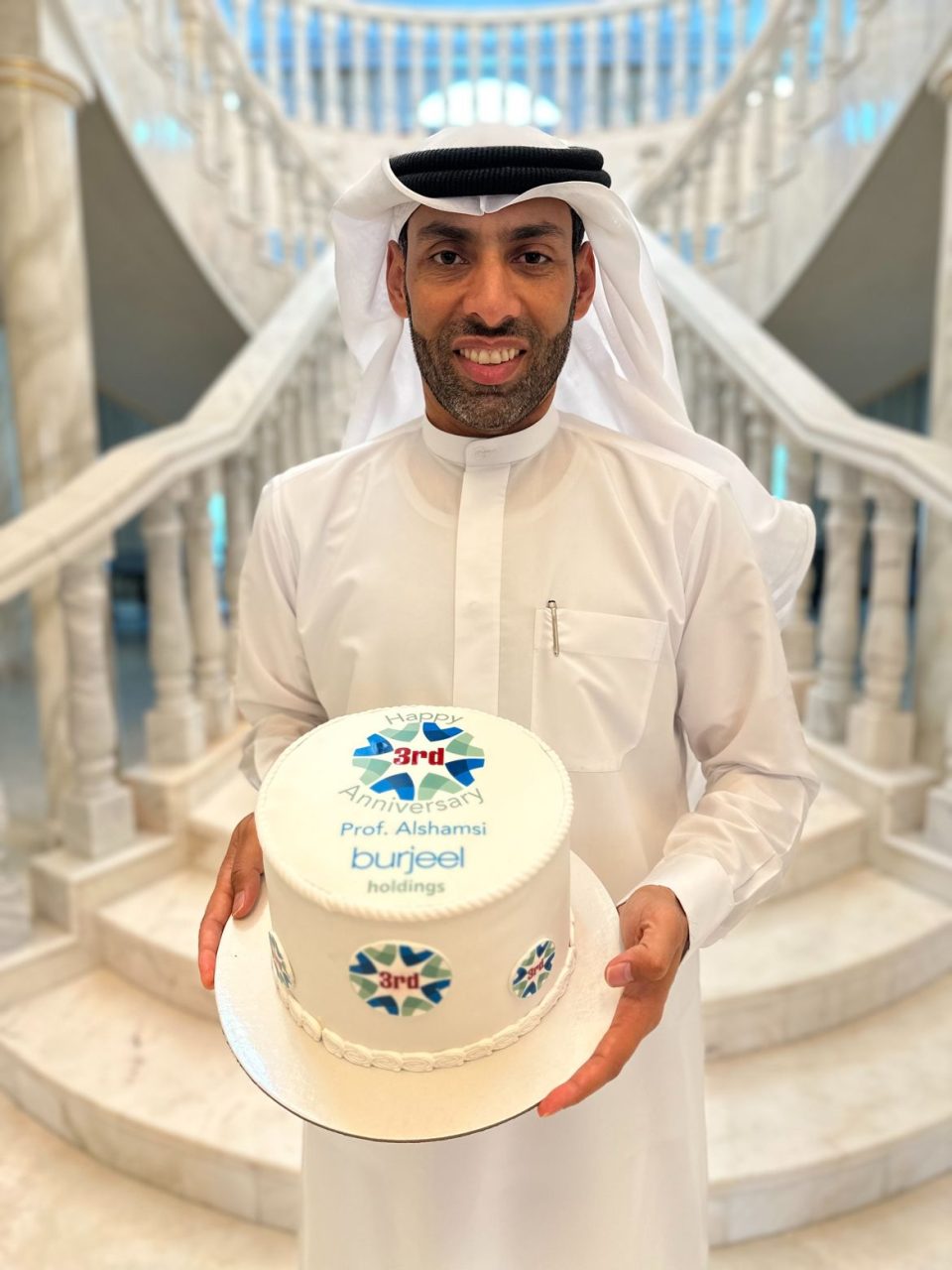 Prof. Humaid Al-Shamsi: Today marks my 3rd anniversary working for one of the most reputable healthcare organizations in the UAE and MENA region Burjeel Holdings