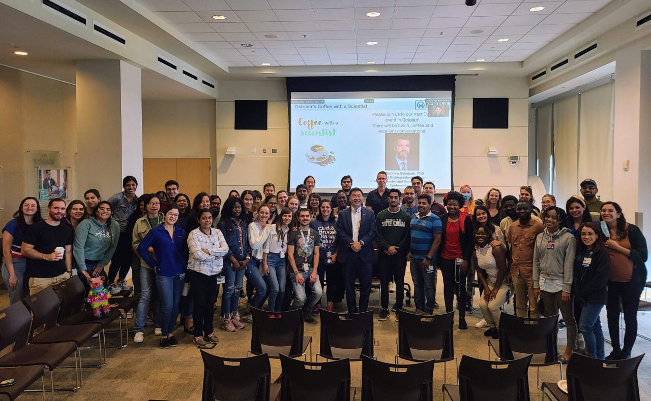 Patrick Hwu: Had a wonderful time chatting with our Moffitt Cancer Center trainees yesterday at the Moffitt Postdoc Association’s Coffee with a Scientist event! Three pieces of career and life advice I shared with them