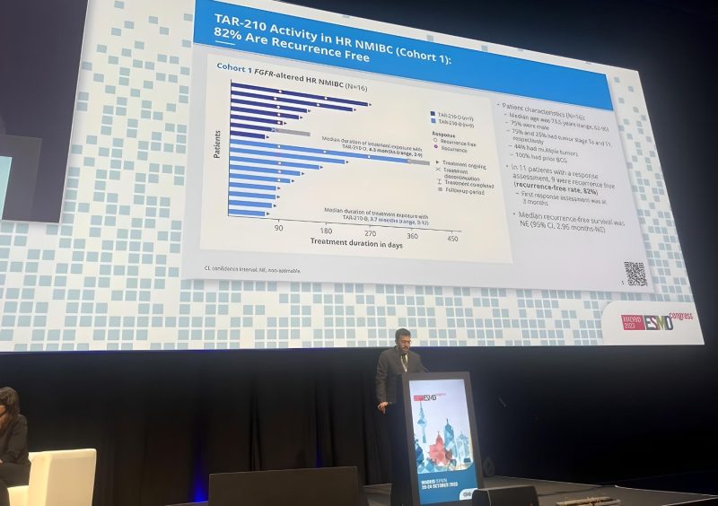 Tom Powles: TAR-210 releases Erdafitinib slowly into the bladder by a novel release system