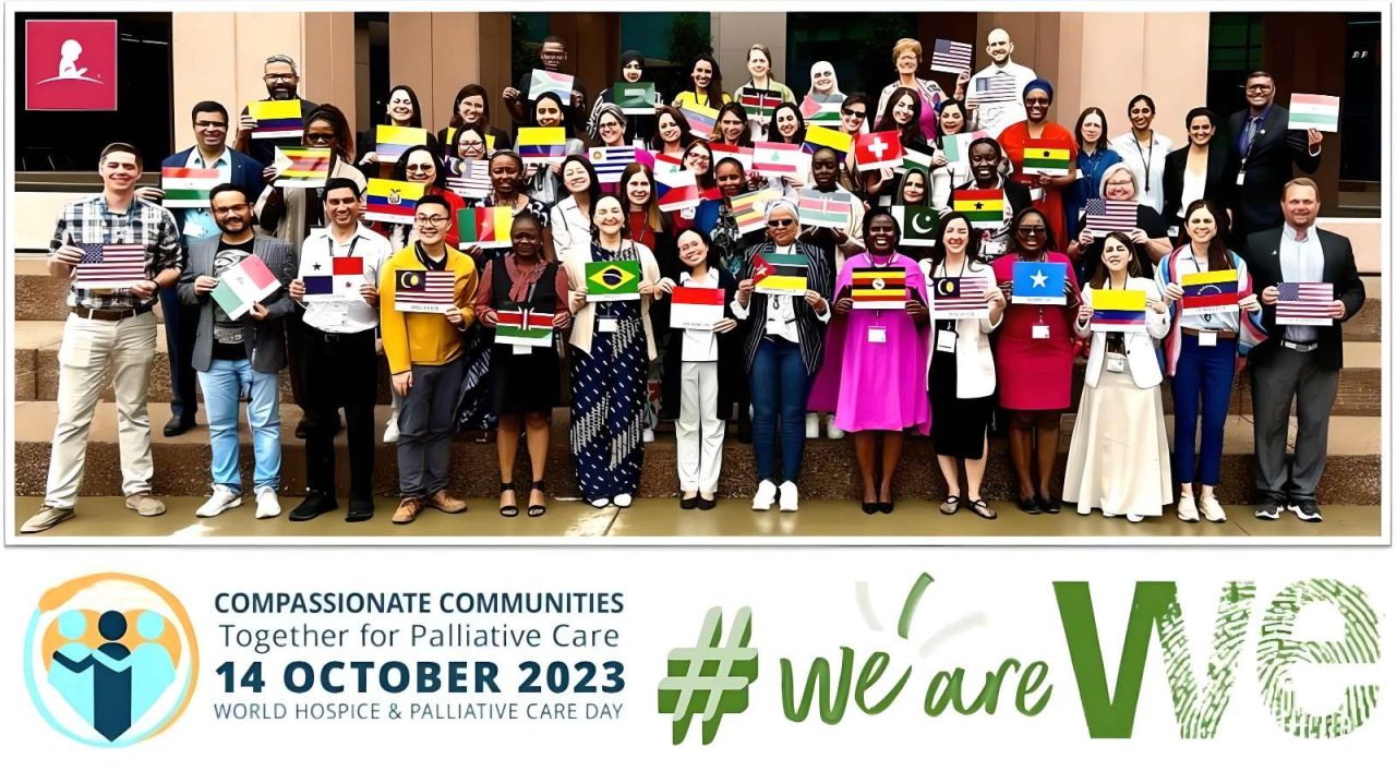 Larry Wagh on 14 October 2023, hospice and palliative care day around the world