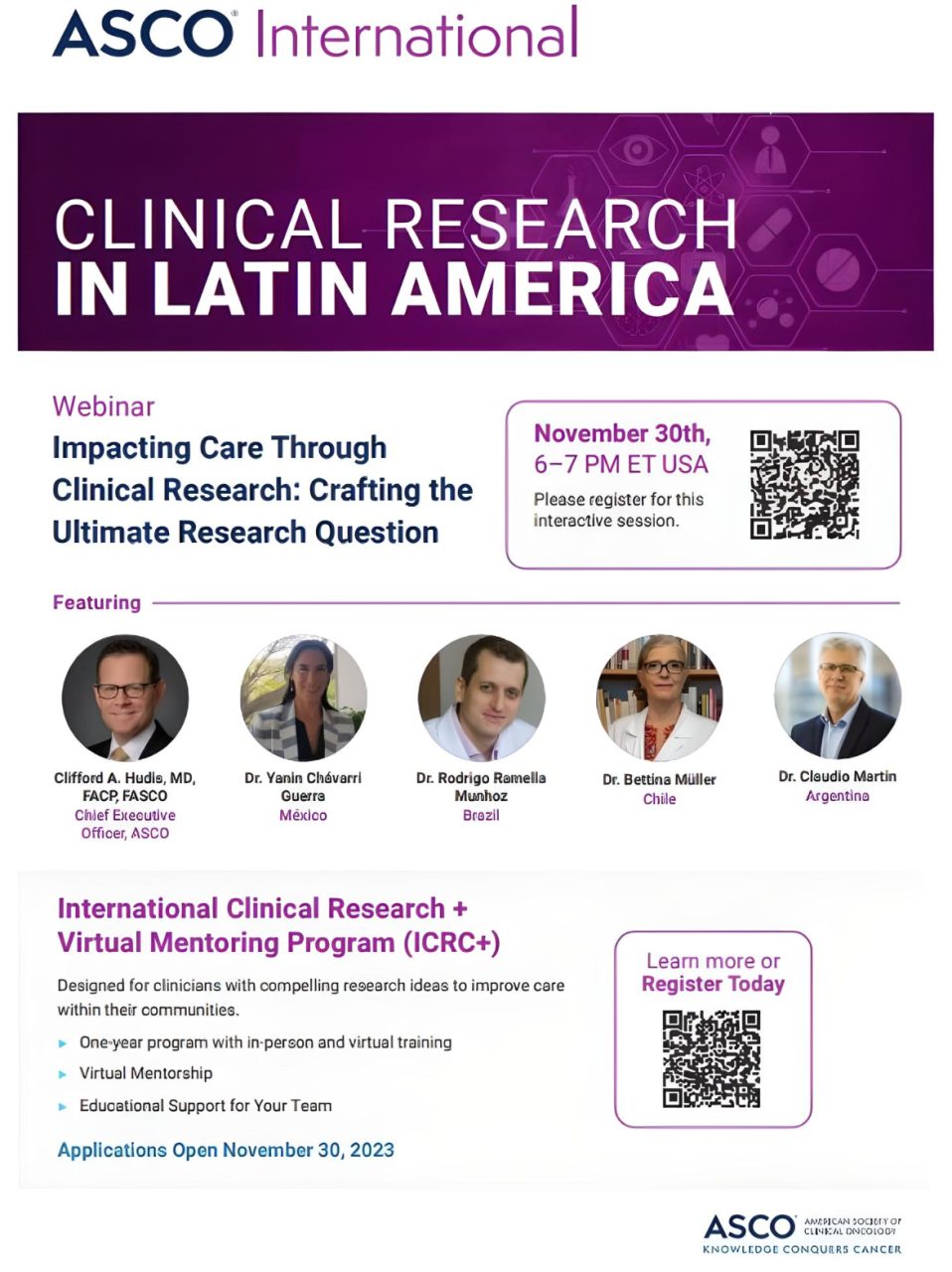 Julie Gralow: Register for ASCO Latin America Regional Council webinar November 30th