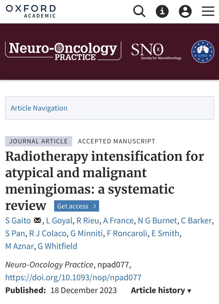 Simona Gaito: Our literature review on RT dose escalation strategies
