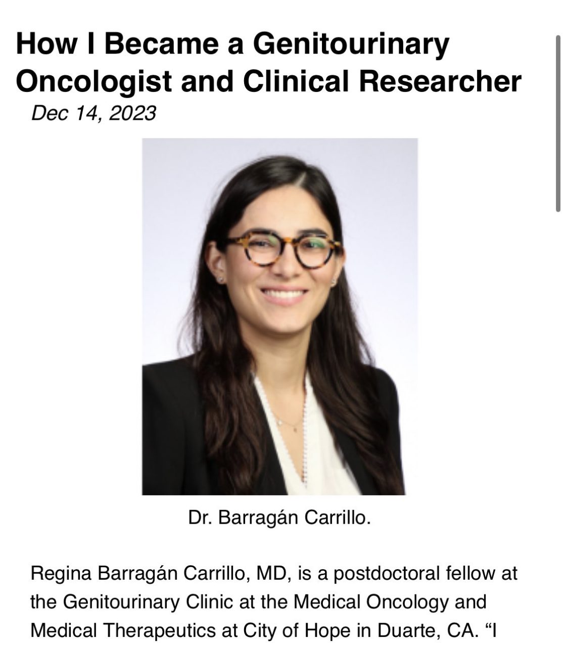 ASCO TECAG: Resilience + Passion + One-of-a-kind Mentors = Success