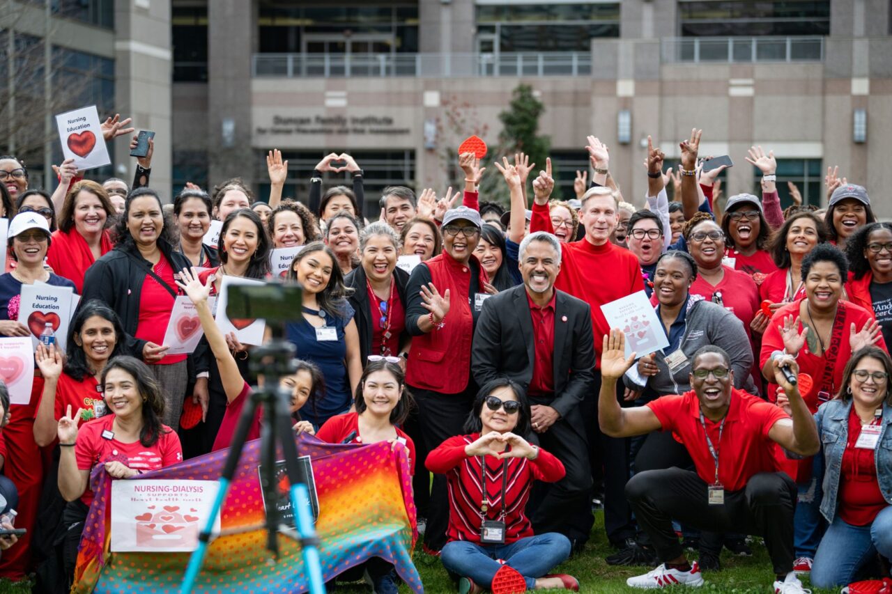 Peter Pisters: Delighted to walk with so many colleagues this morning to celebrate Heart Health Month at MD Anderson Cancer Center