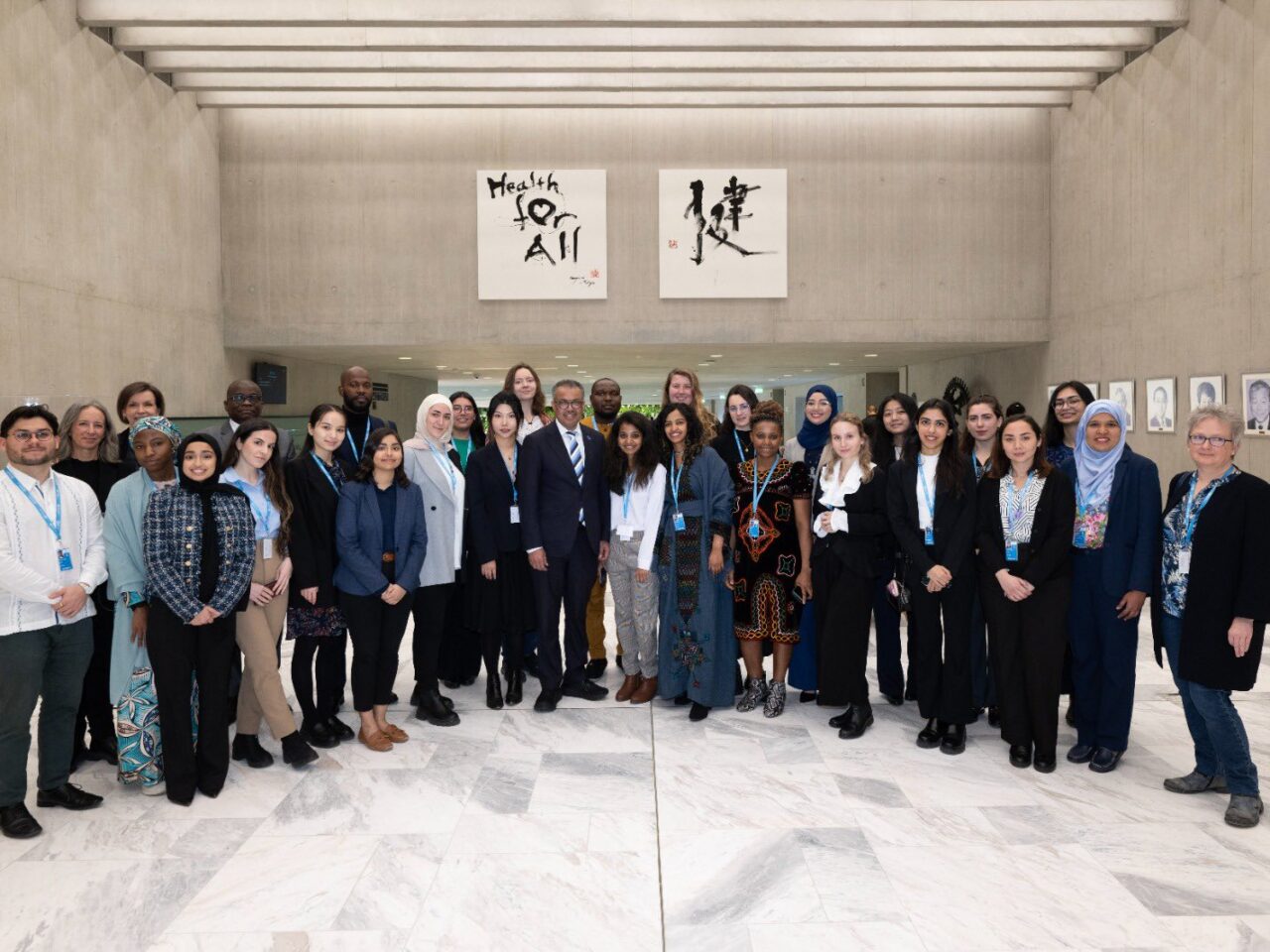 Tedros Adhanom Ghebreyesus: Meeting with the World Health Organization, interns is one of the most inspiring internal activities for me