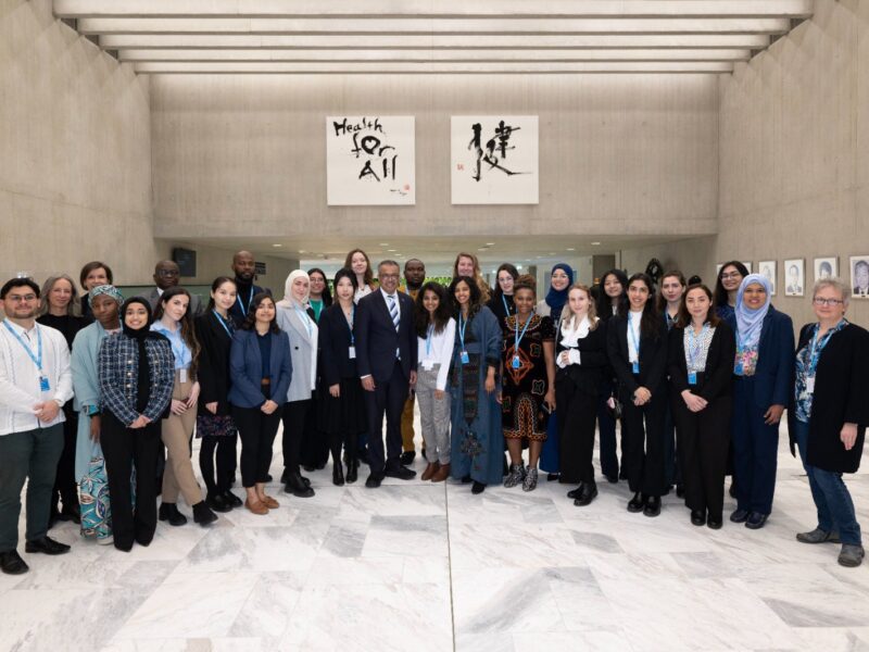 Tedros Adhanom Ghebreyesus: Meeting with the World Health Organization, interns is one of the most inspiring internal activities for me