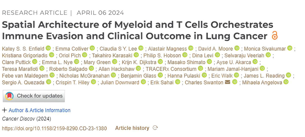 Amalya Sargsyan: Fantastic paper out in AACR Journals on the role of TME in NSCLC