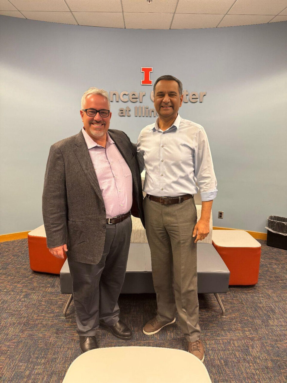 Ruben Mesa: So excited to visit Cancer Center at Illinois to learn about their innovative approach to defeat cancer through engineering advances