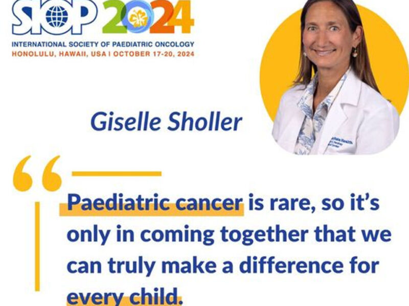 Giselle Sholler Emphasizes the importance of all the networking opportunities during the SIOP congress