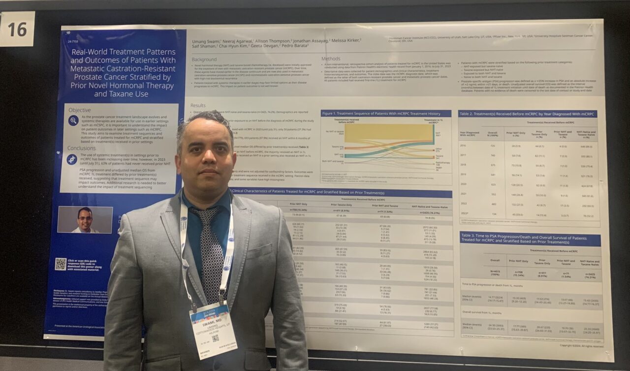 Umang Swami: Prior NHT in patients with MCRPC