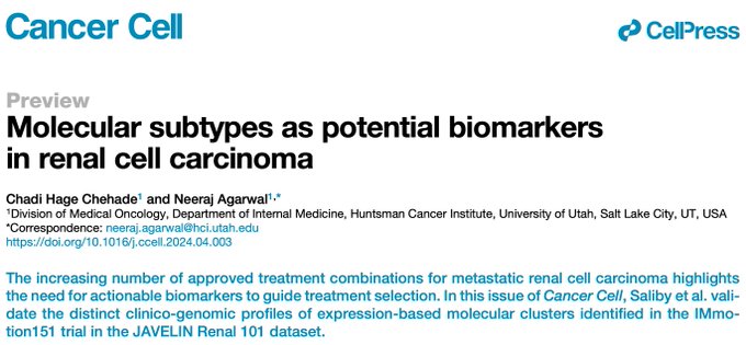 Chadi Hage Chehade: Happy to share our editorial recently published in Cancer Cell!