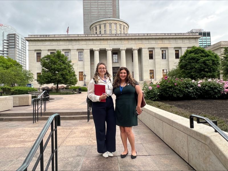 Alique Topalian: In Columbus at the Ohio Statehouse advocating with ACS CAN to help update the Cleveland Hope Lodge!