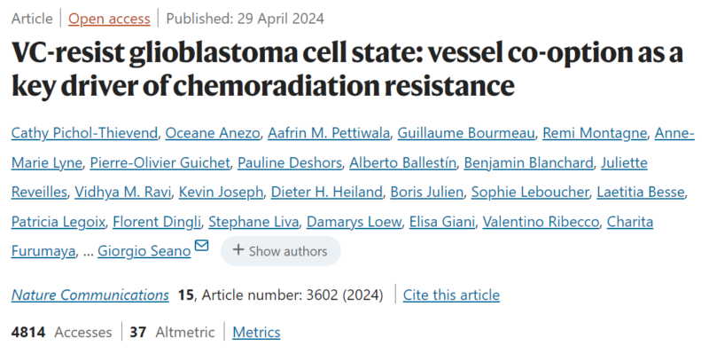 Glioblastoma, Nature Communications