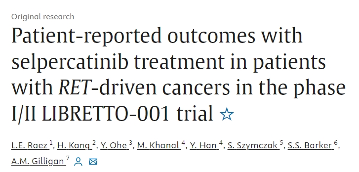 Luis E. Raez: Analysis of PRO data from the landmark LIBRETTO-001 trial