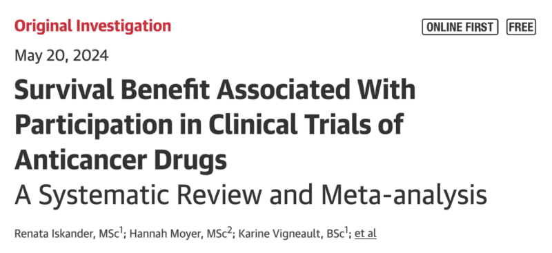 Marco Donia: Does participation in Cancer Clinical Trials improve survival outcomes on its own?