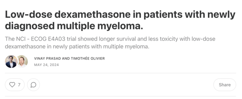 Timothée Olivier: An academic study addressing a practical clinical question!