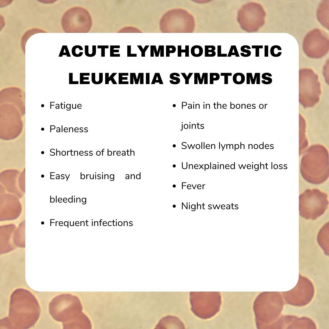 Symptoms of Acute Lymphoblastic Leukemia