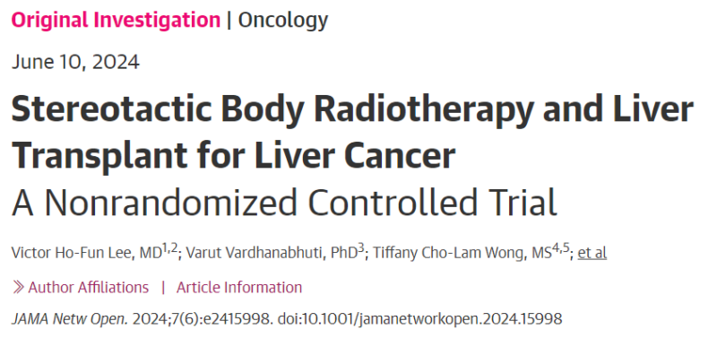 SBRT and liver transplant