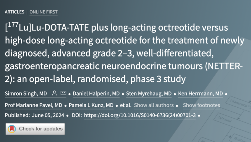 The phase III NETTER-2 trial published in The Lancet and presented by Pamela Kunz at ASCO24 – Yale Cancer Center