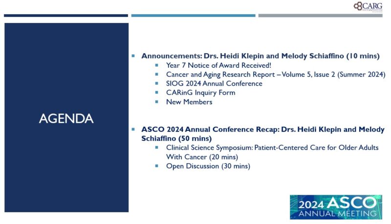 Cancer and Aging Research Group 