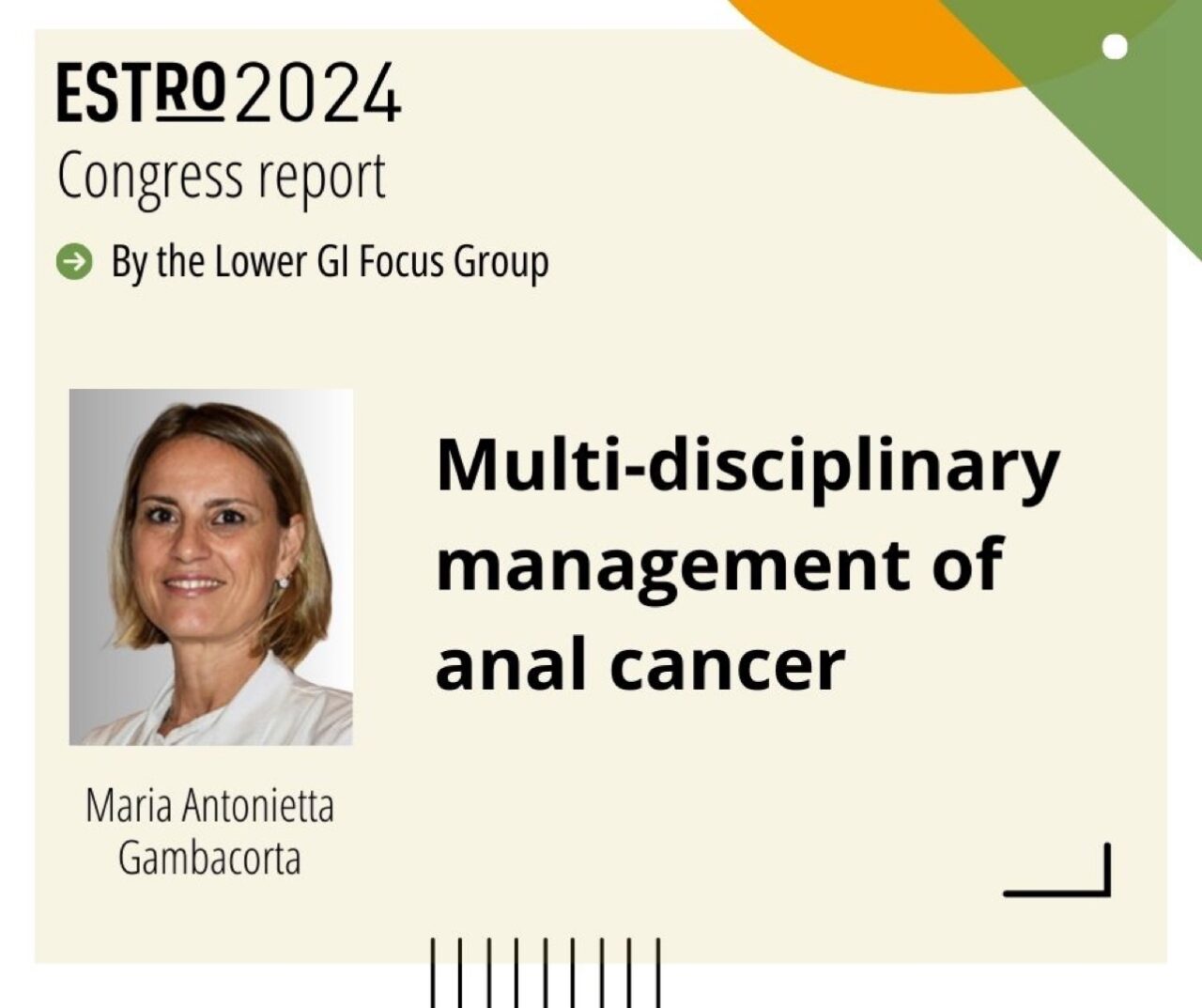 Multi-disciplinary management of anal cancer – ESTRO