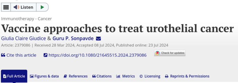 vaccine immunotherapy approaches