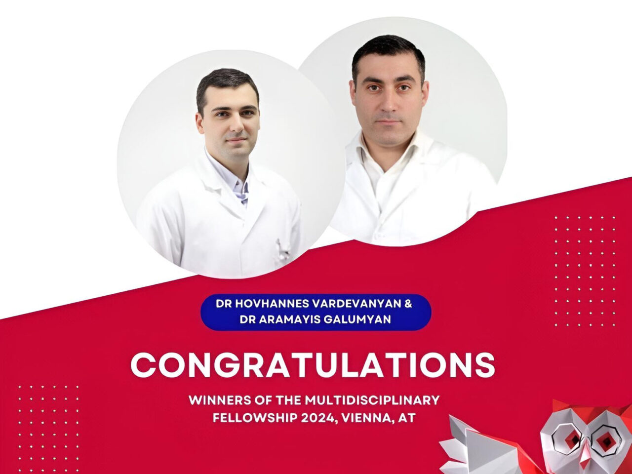 Winners of this year’s ESOR Multidisciplinary Fellowship for Austria