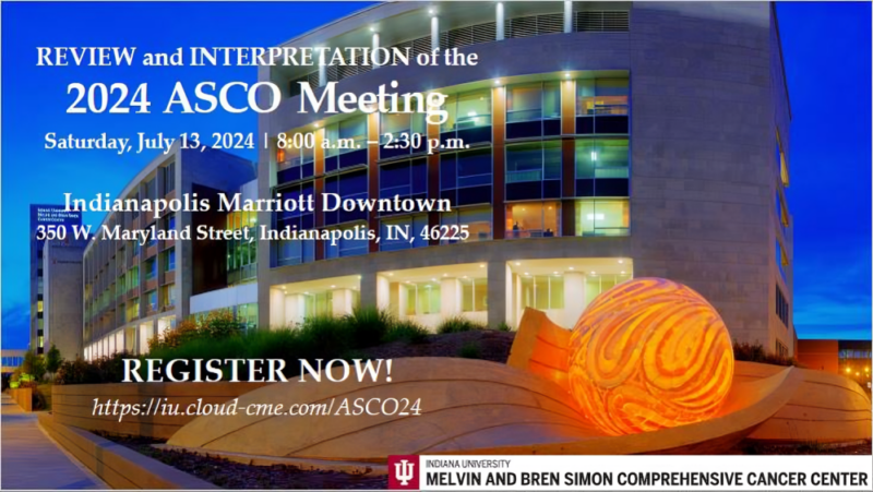 Jennifer Schwartz: Nabil Adra leading the IU School of Medicine Department of Medicine Division of Hematology-Oncology 2024 ASCO Review