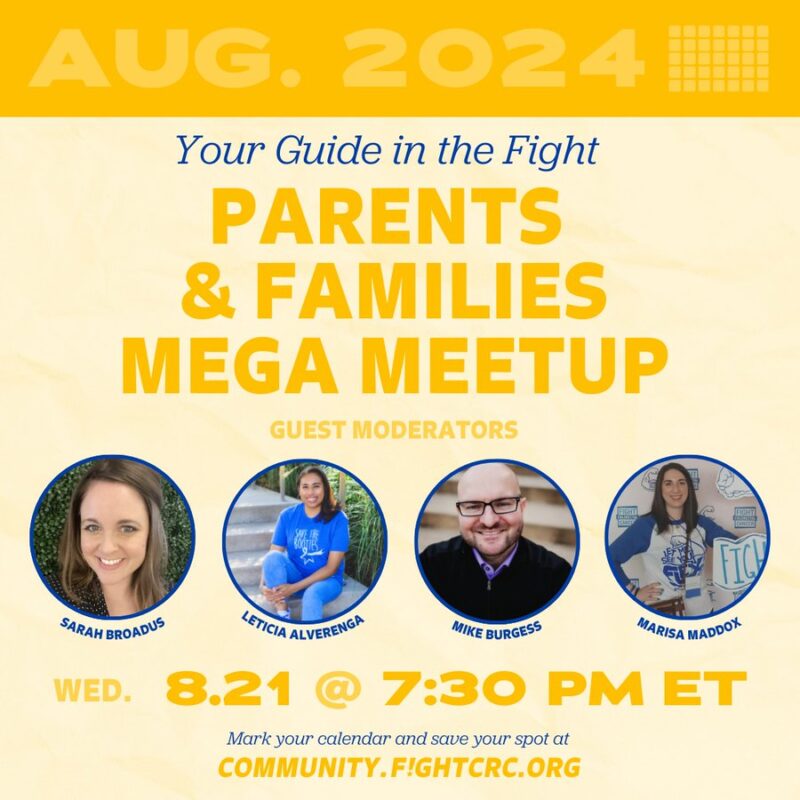 Parents and Families Mega Meetup by Fight Colorectal Cancer