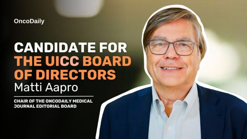 Matti Aapro is running for the UICC Board of Directors