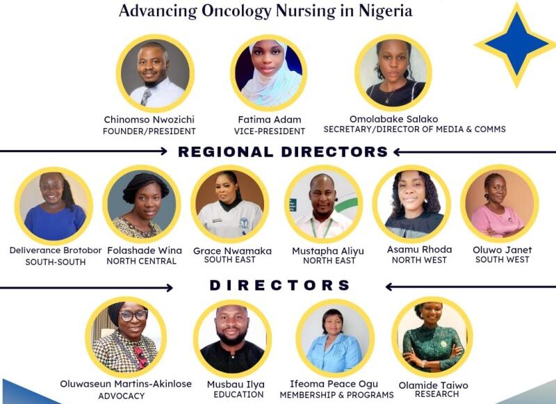 The board of the Oncology Nursing Society of Nigeria