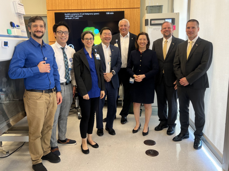 Patrick Hwu: Pleased to host Alexander Cartwright for a tour at Moffitt Cancer Center