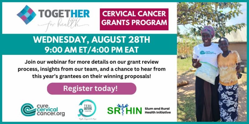 TogetHER for Health’s Webinar discussion of Cervical Cancer Grants Program