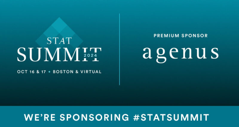 Proud to sponsor this year’s STAT Summit – Agenus