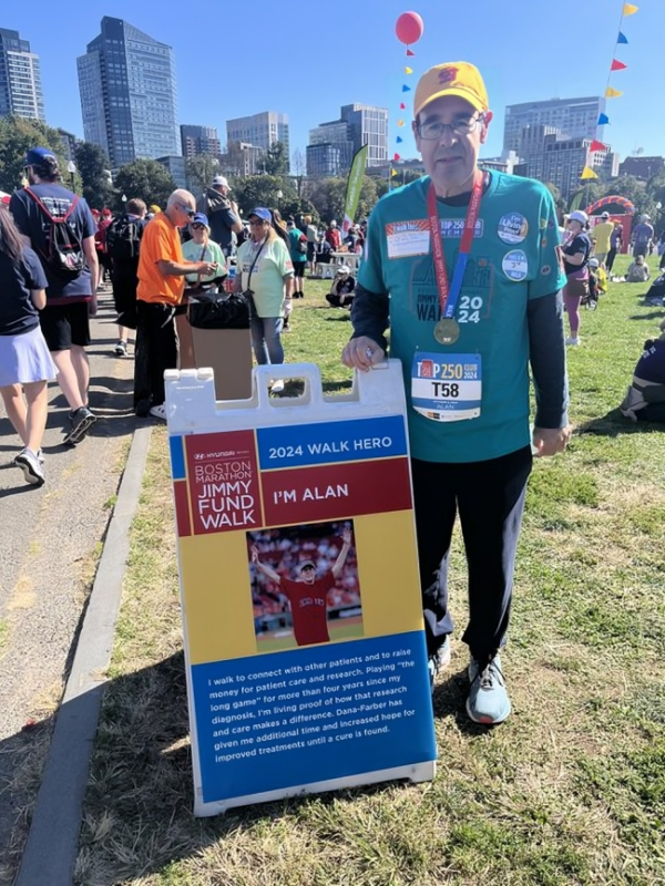 Alan Rubin: Looking forward to my 4th Jimmy Fund Walk with