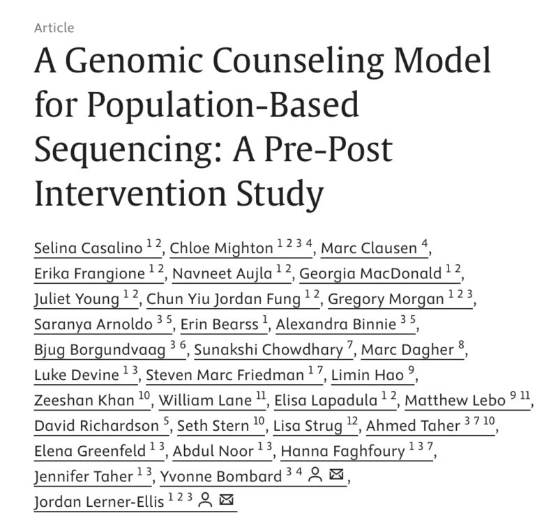 Genetics Adviser