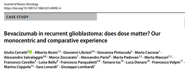 recurrent glioblastoma recurrent glioblastoma