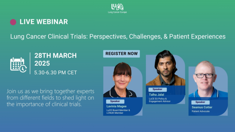 Understanding Lung Cancer Clinical Trials: Free Webinar This Friday – Lung Cancer Europe