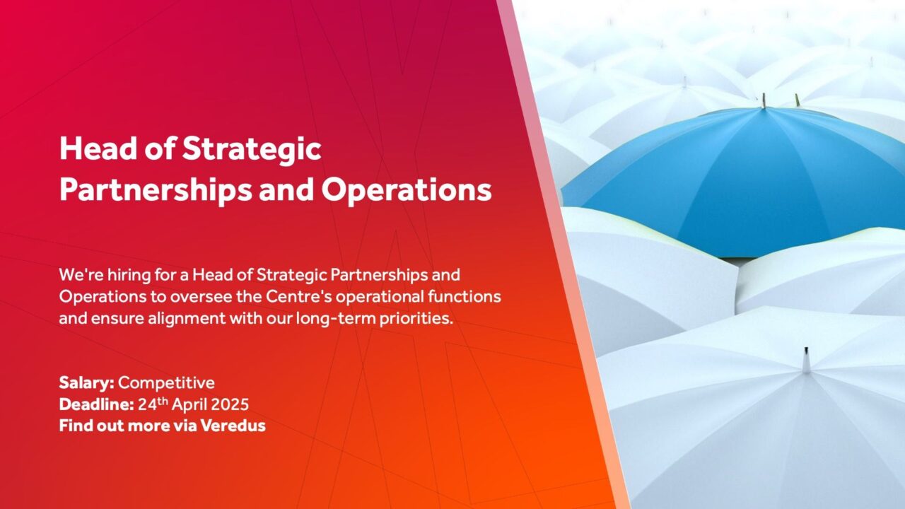Manchester Cancer Research Centre is hiring Head of Strategic Partnerships and Operations
