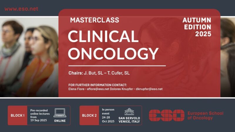 ESO Masterclass in Clinical Oncology – Autumn Edition