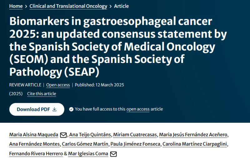 Gastroesophageal cancer