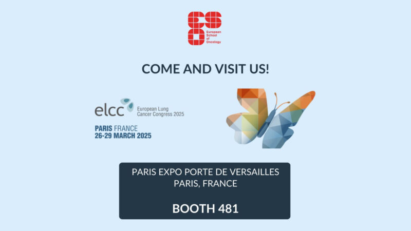 Visit ESO at Booth 481 during the European Lung Cancer Congress in Paris