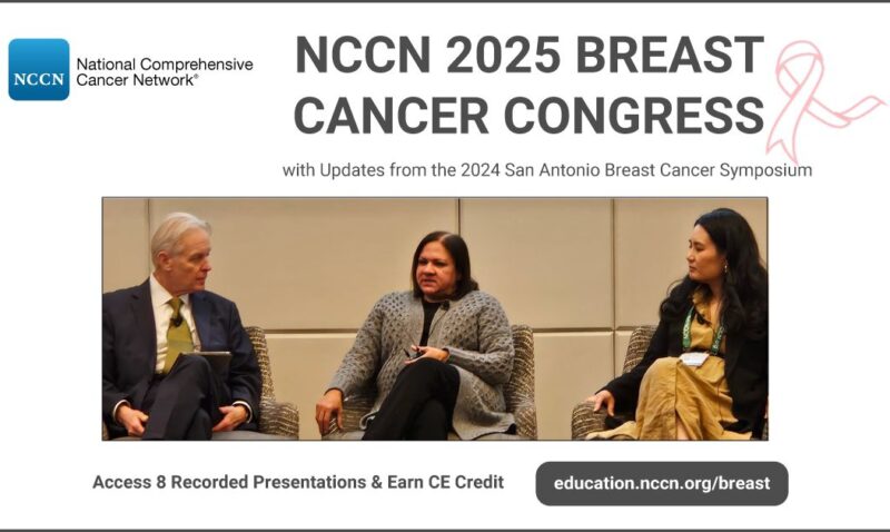 The NCCN 2025 Breast Cancer Congress recorded presentations are now available