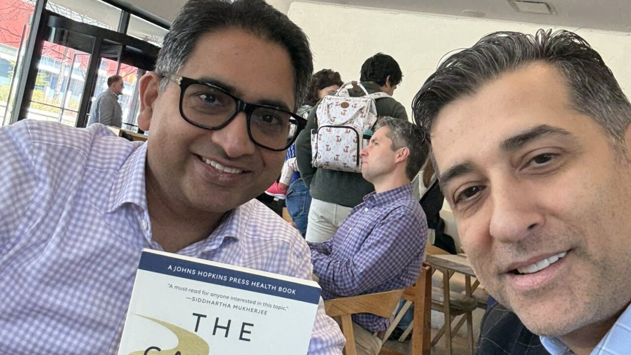 Chadi Nabhan: Lunch with the one and only Manmeet Ahluwalia new member of ASCI during AACR 25
