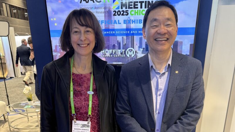 Patrick Hwu: So good to see Sandra Demaria at the AACR annual meeting